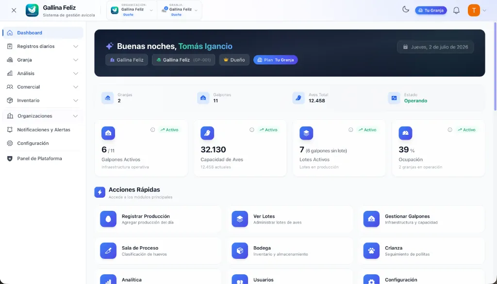 Dashboard Principal